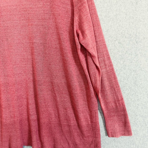 Eileen Fisher Woman Cardigan Sweater Womens 2X Orange Linen Quiet Luxury Lagom - Picture 14 of 16